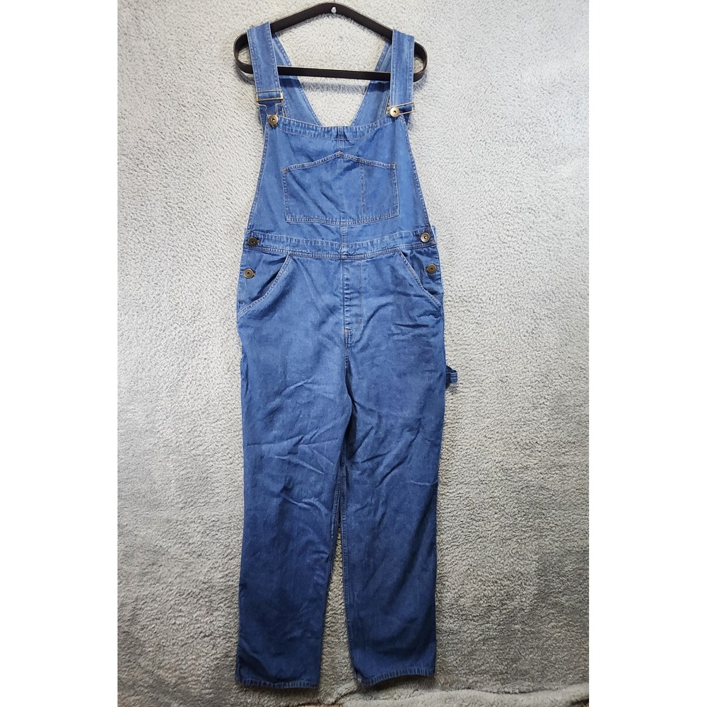 Spirit Halloween Overalls Adult Medium Costume Medium Wash Denim 100%‎ Cotton